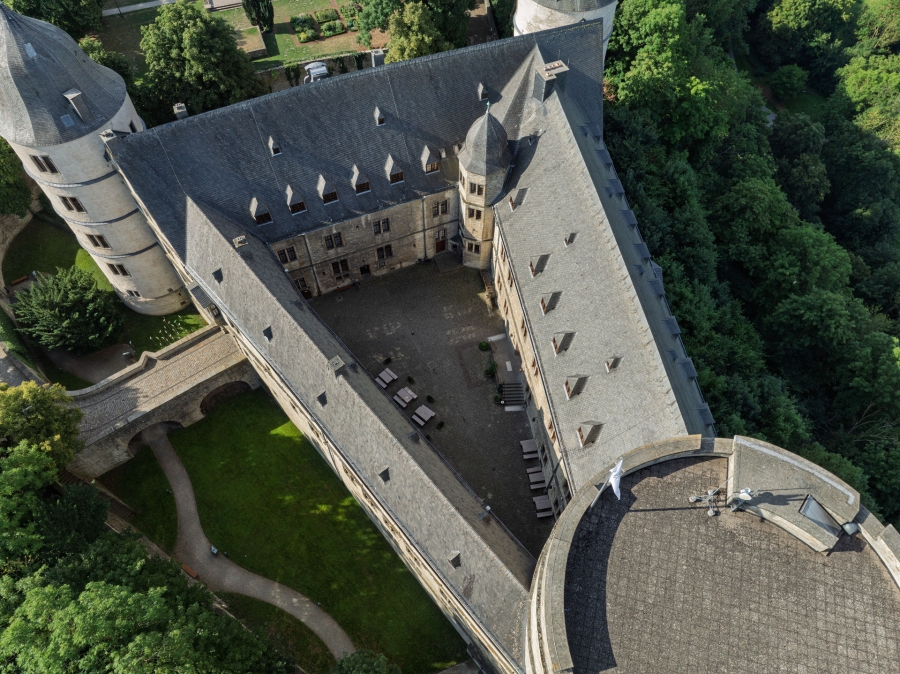Samstag, 30. August: Kreismuseum Wewelsburg beteiligt sich an der Paderborner Museumsnacht unter anderem mit einer Nordturmbesteigung zum Sonnenuntergang. (©Kreismuseum Wewelsburg, RLS Jakobsmeyer)